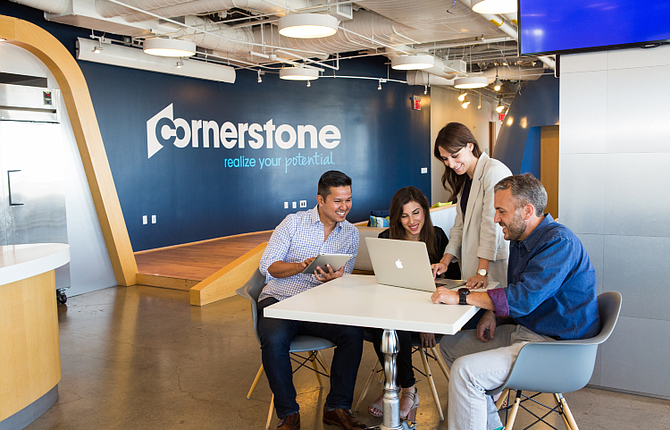 Cornerstone OnDemand uses AI to run its management software.