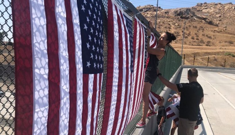 Kabul Attack Memorial Flags Damaged in Riverside - NBC Los Angeles

