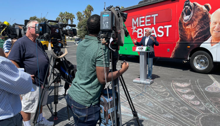 The governor's race comes to the beach


