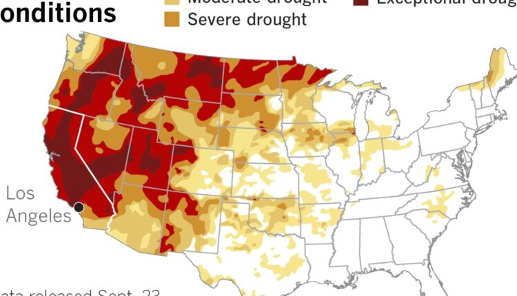 Hot, dry conditions exacerbate the California drought

