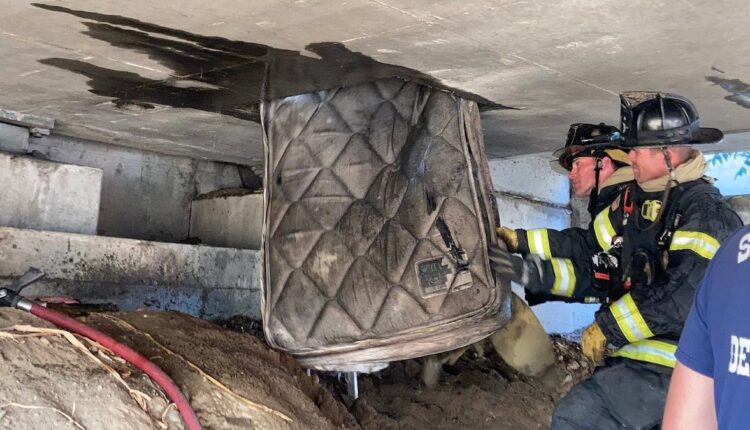 Someone lived in a Sacramento freeway crawlspace - NBC Los Angeles

