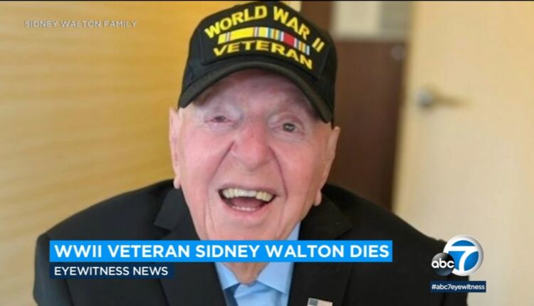 Sidney Walton, 102, one of America's oldest World War II veterans, dies in Santa Monica

