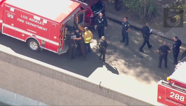 Drivers detained in Sherman Oaks after pursuit


