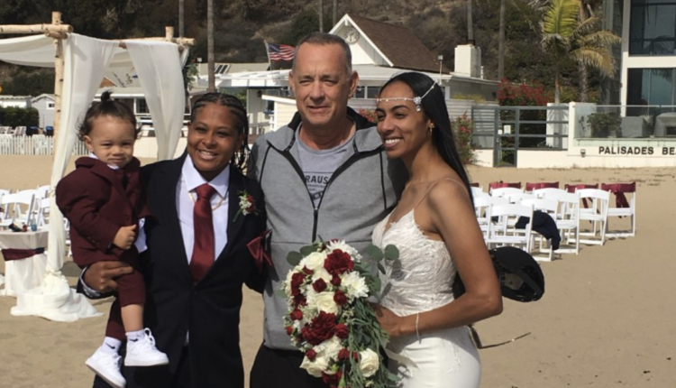 Tom Hanks Crashes Santa Monica Wedding: Video

