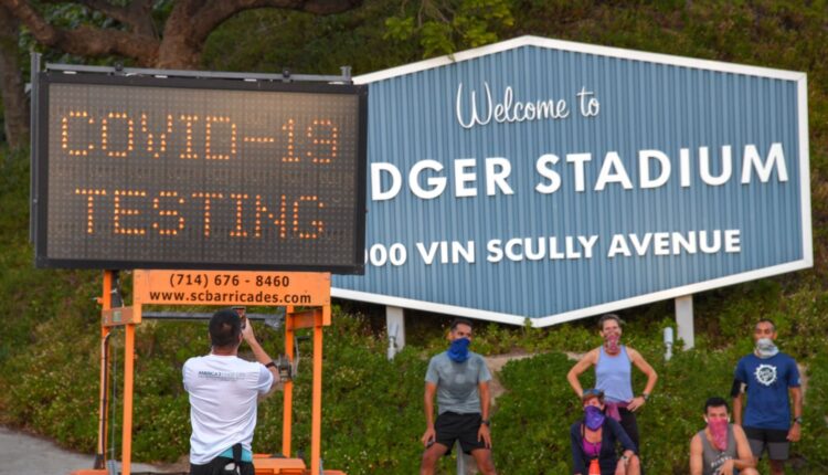 Free COVID-19 Testing Site Returns to Dodger Stadium - CBS Los Angeles

