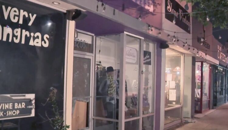 According to police, four storefronts were destroyed in break-ins in Burbank

