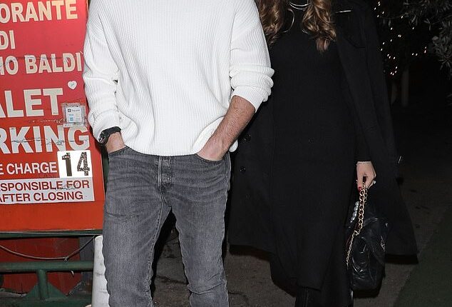 Stylish Spouses: Miles Teller and wife Keleigh Sperry showed off their chic couple style as they left for dinner in Santa Monica on Friday night