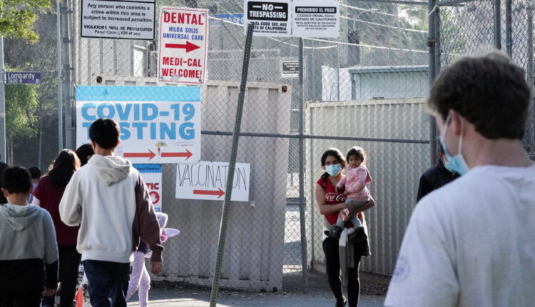 COVID-19 testing as Omicron variant surges in LA County