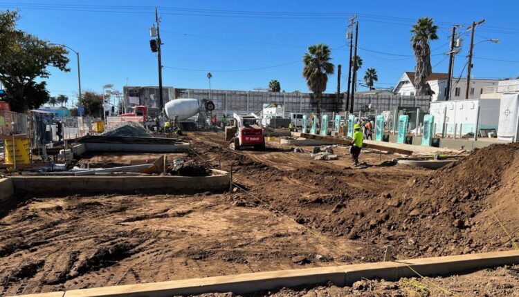 Tesla Starts Building Huge New Santa Monica Supercharger, But Where's That 1950s Diner?

