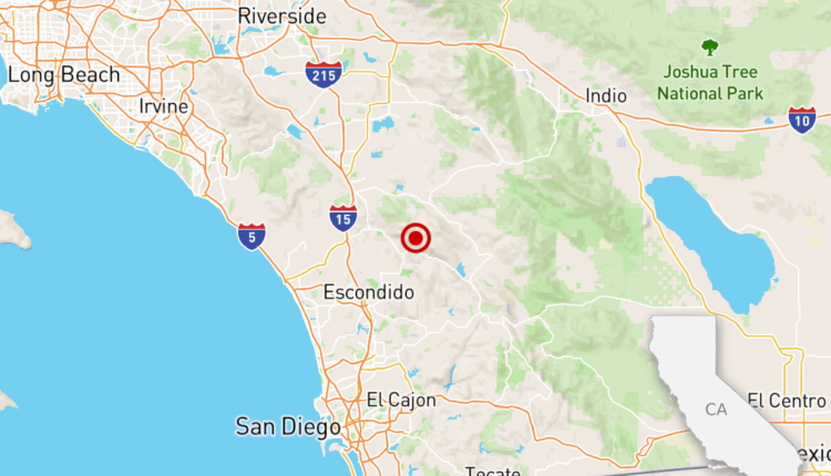 Earthquake: Magnitude 4.0 quake felt near Escondido, Calif.
