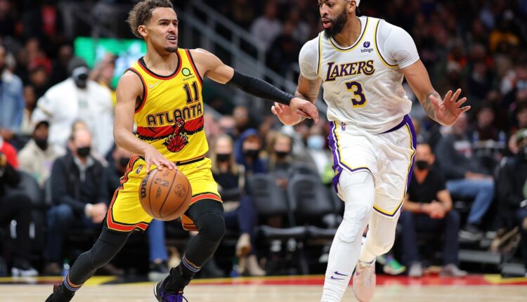 Young's 36 points lift Hawks over Lakers, 129-121 - CBS Los Angeles

