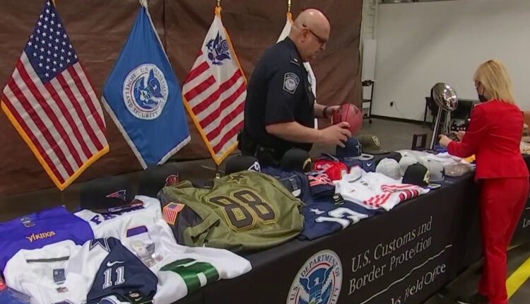 Feds seize counterfeit Super Bowl merchandise - NBC Los Angeles

