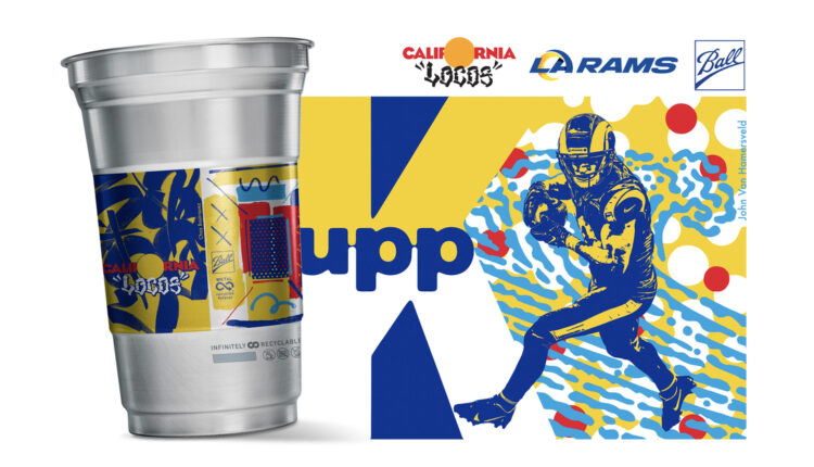 CALIFORNIA LOCOS Partners With Los Angeles Rams to Create Cooper Kupp Tribute on Drinkware for Fans
