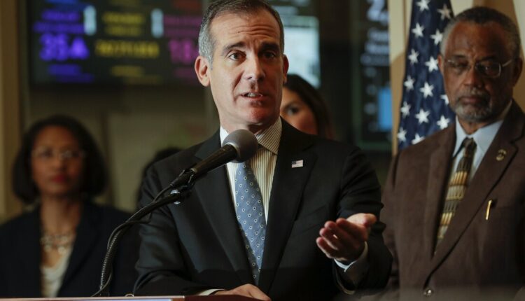 Garcetti's office gave harassment report to Senate

