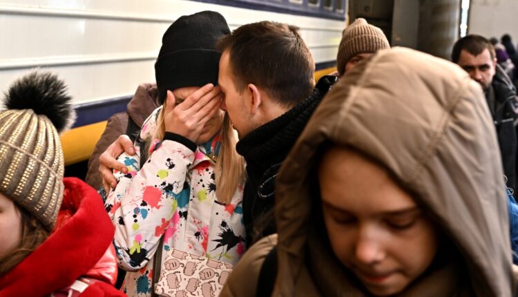 In Ukraine, flood of displaced fleeing war only grows.
