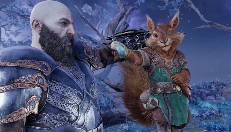 God of War Ragnarok Kratos and Ratatoskr