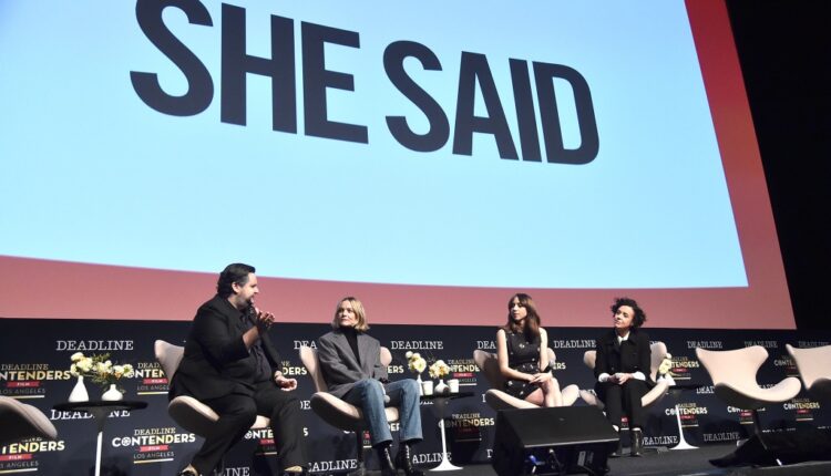 'She Said' Stars Carey Mulligan and Zoe Kazan Interview - Contenders Los Angeles - Deadline
