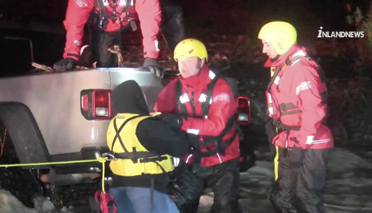 Flood Water Rescues in Lytle Creek and Caught on Camera - NBC Los Angeles
