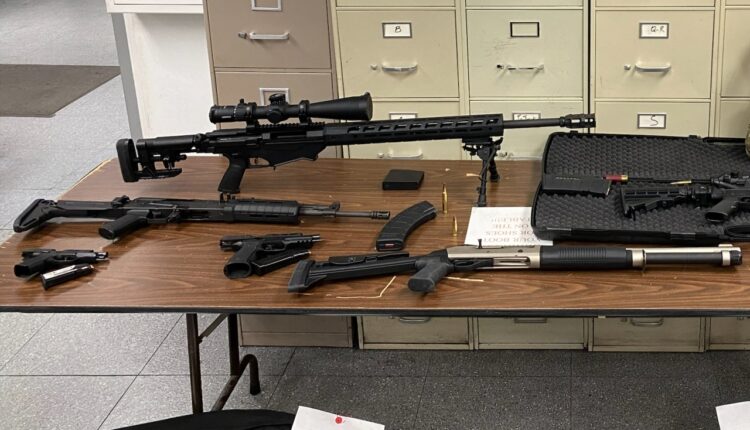 man arrested, 'high-powered' weapons seized
